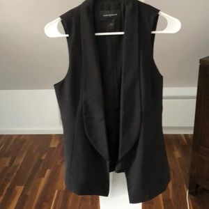 Ann Taylor sleeveless tuxedo jacket